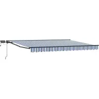 vidaXL Armature de store manuelle avec LED 4,5 x 3,5 m