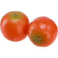 Viana Mandarines artificielles pour décoration et vitrine, aspect réaliste, 12 pièces