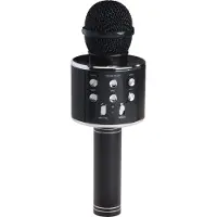 Denver Microphone karaoké Bluetooth avec haut-parleur intégré. Noir