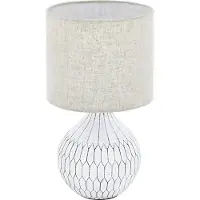 Eglo BELLARIVA 3 lampe de table éclairage de table - H36 x Ø20 cm - blanc - 1X40W excl - IP20