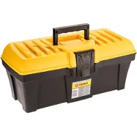 GRUPA TOPEX TOPEX Boîte à outils 16", (LxlxH) 38 x 17 x 17 cm, masse 0,6 kg, poignée plastique, pinces plastiques avec place pour un cadenas