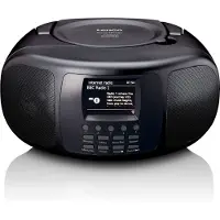 Lenco SCD-6000BK - Radio Internet portable avec DAB+/FM, Bluetooth, lecteur CD et grand écran LCD couleur - Noir
