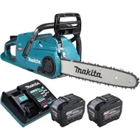 Makita UC 015 GE201 tronçonneuse à chaîne sans fil 40 V max. 35 cm Brushless + 2x batterie 8,0 Ah + chargeur