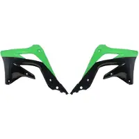 Cemoto Kawasaki Kx450f 12-15 Radiator Shrouds Vert,Noir