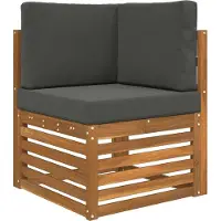 vidaXL Coussin de canapé d'extérieur 3 pcs Anthracite Polyester
