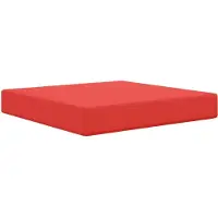 vidaXL Coussin de sol pour canapé d'extérieur, polyester, rouge, 60 x 60 cm
