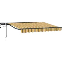 vidaXL Armature de store manuelle avec LED 3 x 2,5 m