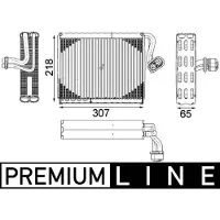 MAHLE ORIGINAL Évaporateur, climatisation AE 122 000P