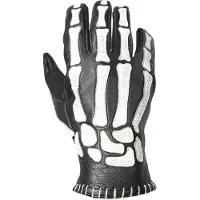 John Doe Skeletor, gants ,Noir/Blanc ,XXL