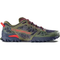 La Sportiva - Chaussures de trail - Bushido III Cypress/Mountain Red pour Homme - Taille 43 - Kaki