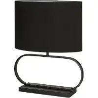 Searchlight Lampe de table Sleek noir