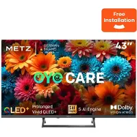 Metz 43MQF7500Z Smart TV 43 pouces, QLED, HDR10+, Dolby Vision&Atmos, Google TV, Eyecare 3.0, Wide Color