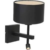 Steinhauer Applique de chambre à coucher Stanger noir