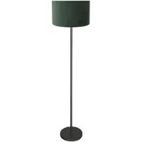 Mexlite Lampadaire - vert noir - NOOR - métal textile - Ø 30cm - E27 - 4445ZW -
