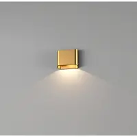 Artdelight Applique murale Diaz 1L Or chaud