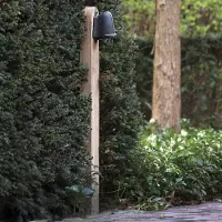Authentage Spot de jardin rural Balume Pole sur mât en bois