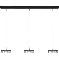 Masterlight Lampe pendante à 3 lampes Imperia Nickel noir 100 cm