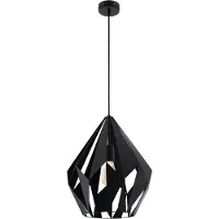 Eglo Suspension noire Carlton 5 Ø 38,5 cm