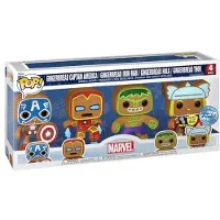 Funko POP! Figurine Pop - Marvel Comics - Pain D'épices Captain America / Iron Man / Hulk / Thor - Pack (66845)