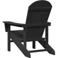 vidaXL Fauteuil Adirondack , couleur noire, en HDPE