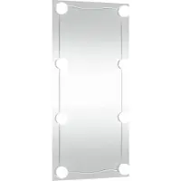 vidaXL Miroir mural avec lampes LED 30x60 cm Verre Rectangulaire