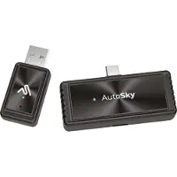 AutoSky Mirror-Link AIR PRO – Adaptateur de duplication d'écran sans fil pour CarPlay filaire – Smartphone USB-C requis – DisplayPort (DP-Alt)