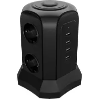 Allteq Multiprise - 6 prises - USB -