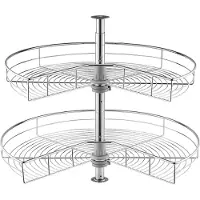 Vevor Plateau Tournant pour Meuble d'Angle 71 cm 2 Niveaux
