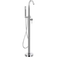 vidaXL Robinet de baignoire sur pied acier inoxydable 118,5 cm