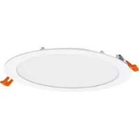 Osram Spot encastrable LED Essential Slim 225 mm 22 W blanc, lot de 3 spots encastrés 2000 lm blanc chaud 3000 K, spot de plafond IP20
