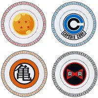 ABY Style DRAGON BALL Z Set of 4 Plates Emblems