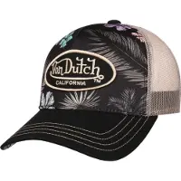 Von Dutch Casquette 'Gorra negra flores subl 17 trucker cap' noir