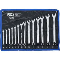 Bgs 1228 Jeu de clés mixtes, extra longues, 6-19 mm, 14 pcs.