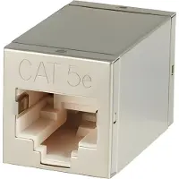 Lindy - Coupleur réseau - RJ-45 (F) pour RJ-45 (F) - 1.8 cm - STP - CAT 5e