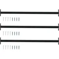 vidaXL Barre de sécurité réglable pour fenêtre, 3 pièces, 710 - 1200 mm