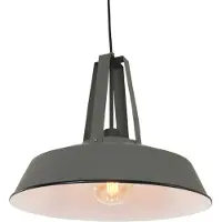 Steinhauer Suspension - gris - Eden - plastique métal - Ø 42cm - E27 - 7704GR -