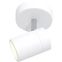 Mexlite Spot - blanc - Upround - plastique métal - Ø 10cm - GU10 - 2486W -