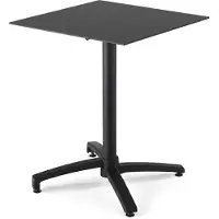 Oviala Table de terrasse 70 cm inclinable stratifié noir - Opéra