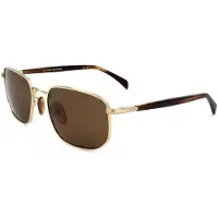 David Beckham Lunettes de soleil pour homme DB 1143/S, monture marron doré, 57/20/145