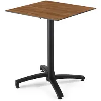 Oviala Table de terrasse 70 cm inclinable stratifié chêne ambré - Opéra