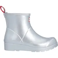 Hunter Bottes en Caoutchouc - Play Short Botte - Métallique - - 40/41 - Bottes en Caoutchouc