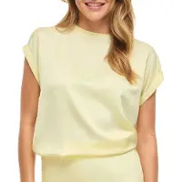 Vila T-shirt 'VIEllette' jaune pastel