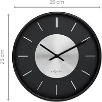 Nextime - 3535ZW - Horloge Murale - 25cm - noir - Retro II