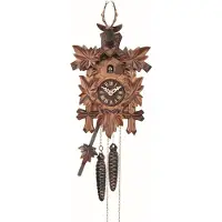 Engstler - 532/5_QM - Coucou - Quartz - Noyer - avec musique - 42 cm