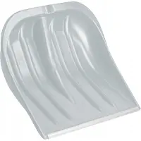 Kadax Pelle à neige "Monti", pelle à neige sans manche avec bord en aluminium, argent, 49 cm de large, 1 pièce