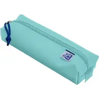 Oxford Etui à crayons polyester rectangulaire petit aqua