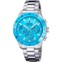 Festina Montre à affichage analogique bleu