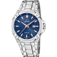 Jaguar Montre à affichage analogique bleu