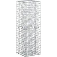 vidaXL Jardinière surélevée en gabions , couleur argent