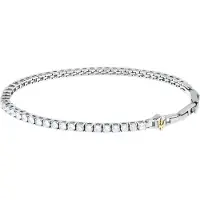 Maserati Tennis Bracelet Argenté Homme